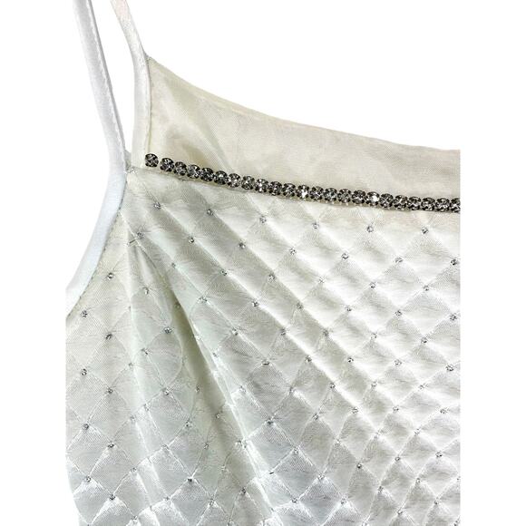 Vintage Gunner Sax Jeweled Mermaid Wedding Dress with Train Size 7/8 - Picture 4 of 13